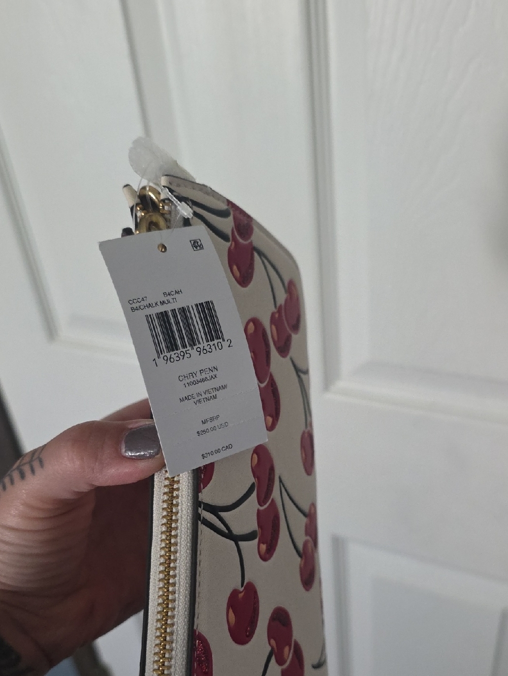 Coach Penn Shoulder Bag with Cherry Print - Picture 8 of 11